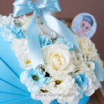 باکس گل گهواره نوزاد آبی