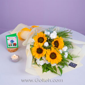 دسته گل آفتابگردون گیتی