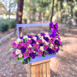 باکس گل بنفش
