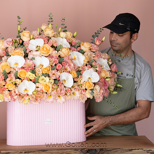 باکس گل بزرگ لاکچری