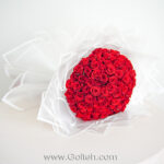 دسته گل 100 شاخه رز هلندی
