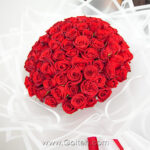 دسته گل 100 شاخه رز هلندی
