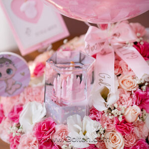 باکس گل نوزاد دخترونه