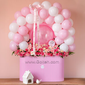 باکس گل صورتی