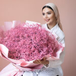 دسته گل ژیپسوفیلا صورتی بزرگ