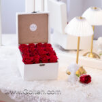 باکس گل رز 16 شاخه