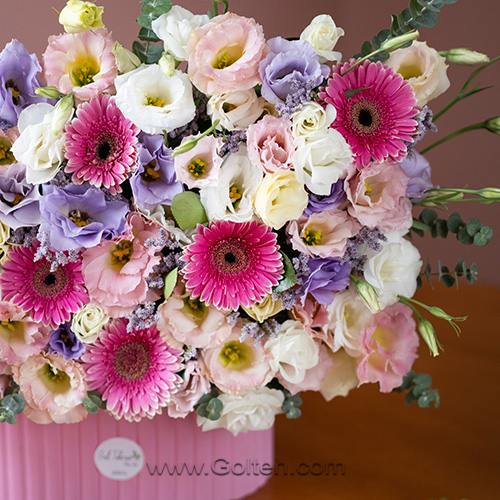 باکس گل صورتی