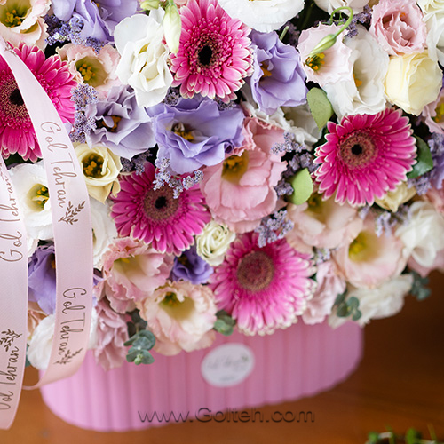 باکس گل صورتی