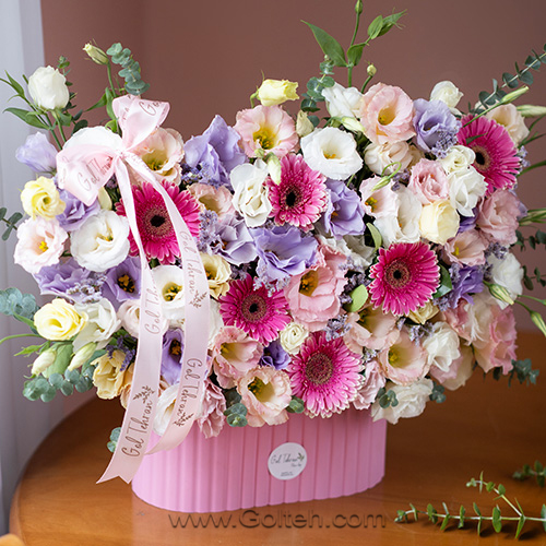 باکس گل صورتی