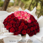 دسته گل رز بزرگ