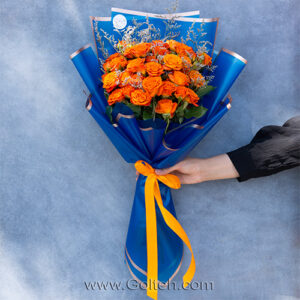 دسته گل نارنجی