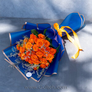 دسته گل نارنجی