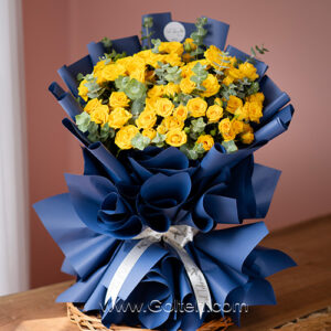 دسته رز زرد