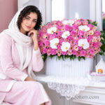 باکس گل رز هلندی صورتی
