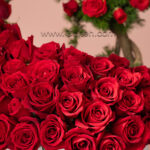 باکس گل رز هلندی قرمز
