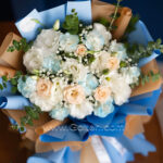 دسته گل آبی مردانه