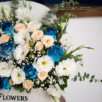باکس گل مردانه آبی