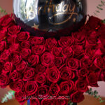 باکس گل رز قرمز تولد