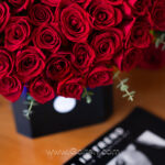 باکس گل رز قرمز تولد