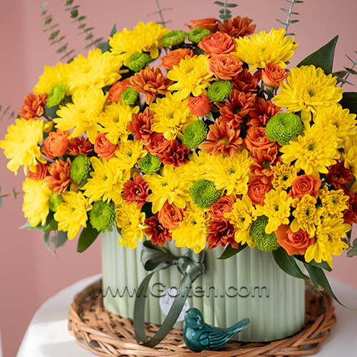 باکس گل پاییزی