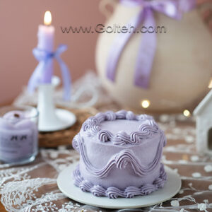 باکس گل و کیک یاسی