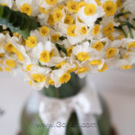 جار گل نرگس شیشه گل نرگس