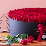 باکس گل 200 شاخه گل رز هلندی قرمز