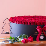 باکس گل 200 شاخه گل رز هلندی قرمز
