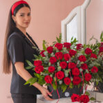 باکس گل رز هلندی 25 شاخه