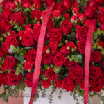 باکس گل رز هلندی قرمز