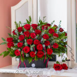 باکس گل رز هلندی 25 شاخه