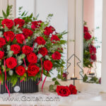 باکس گل رز هلندی 25 شاخه