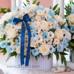 باکس گل مردانه آبی