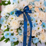 باکس گل مردانه آبی