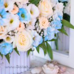 باکس گل مردانه آبی
