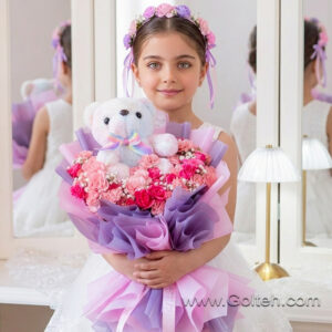 دسته گل و عروسک